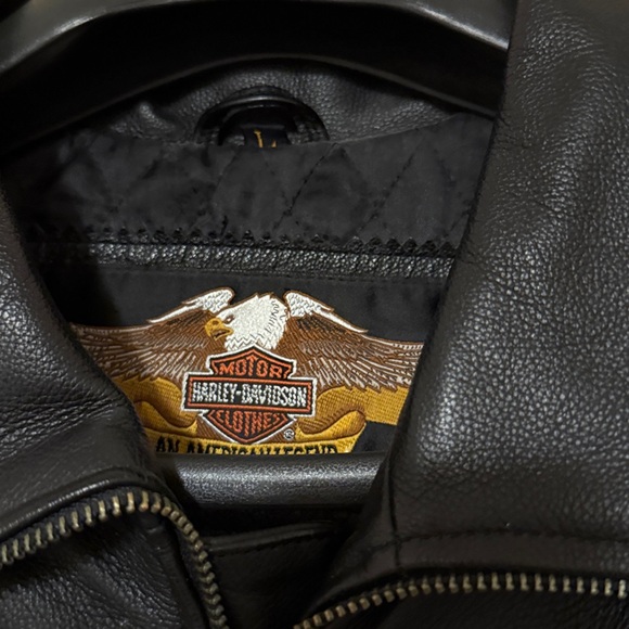 Harley Davidson Ride Free Vintage Leather Jacket - Picture 4 of 7